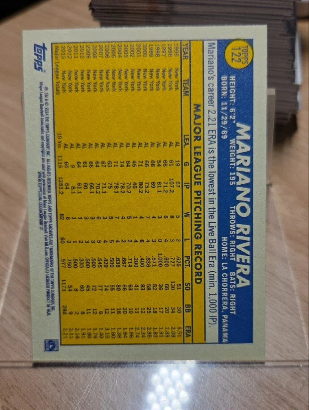 2024 Topps Archives Mariano Rivera